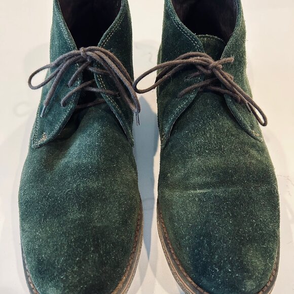 Alfani Men's Lancer Chukka Boots in Pine Green Suede Crepe Sole Size 9M - Picture 2 of 9